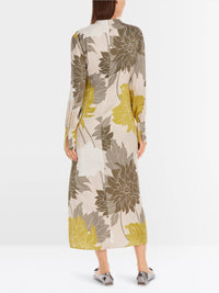Marc Cain - Floral Print Silk Dress