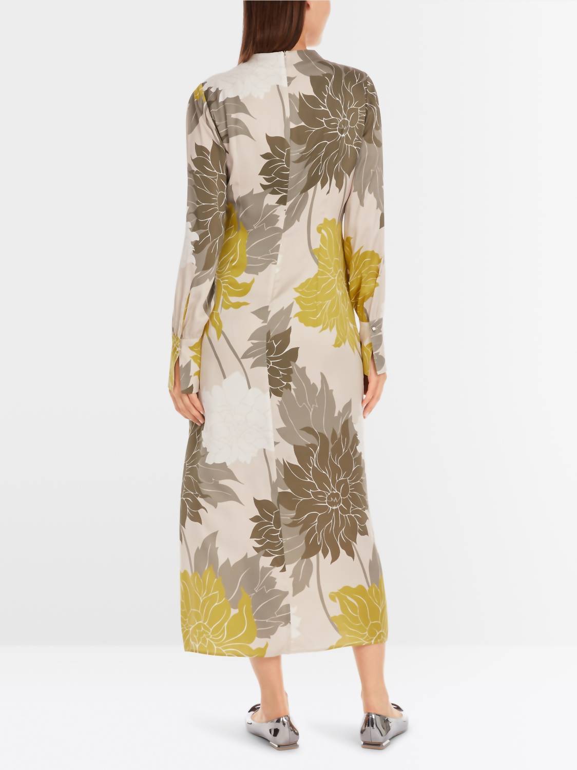 Marc Cain - Floral Print Silk Dress