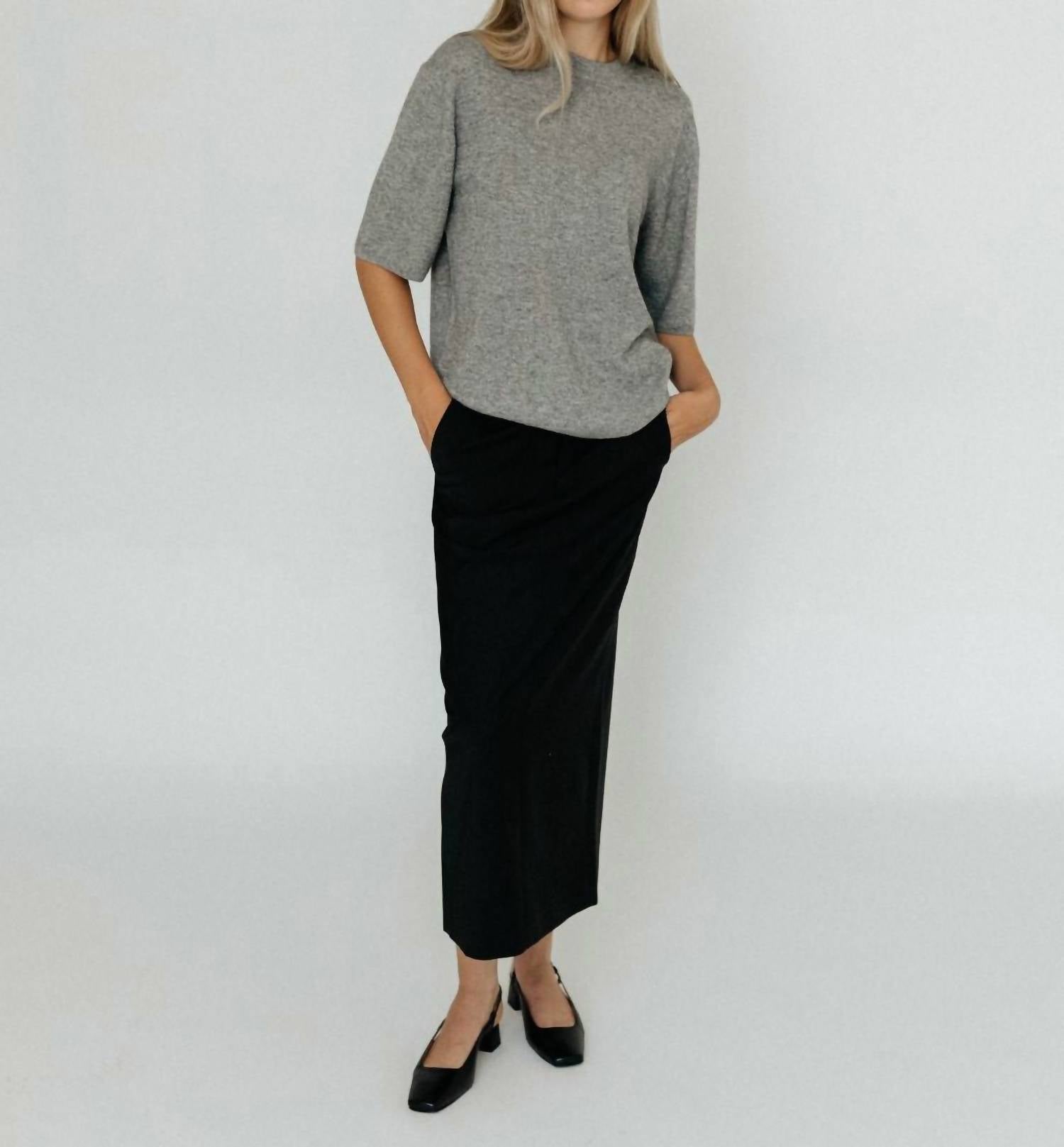 Tibi - Tropical Wool Maxi Trouser Skirt