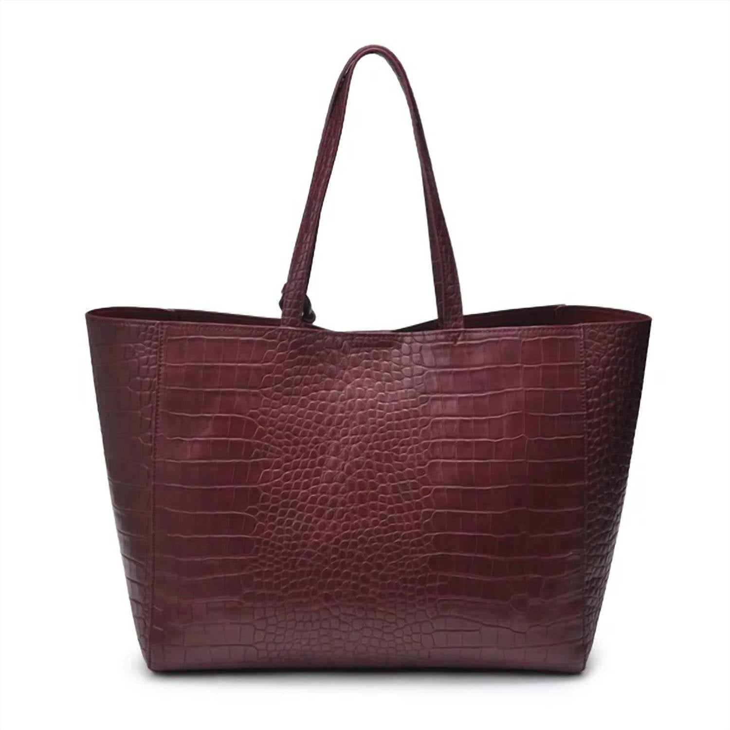 Mimi Wholesale - Women's Tiffany Faux Leather Tote Bag