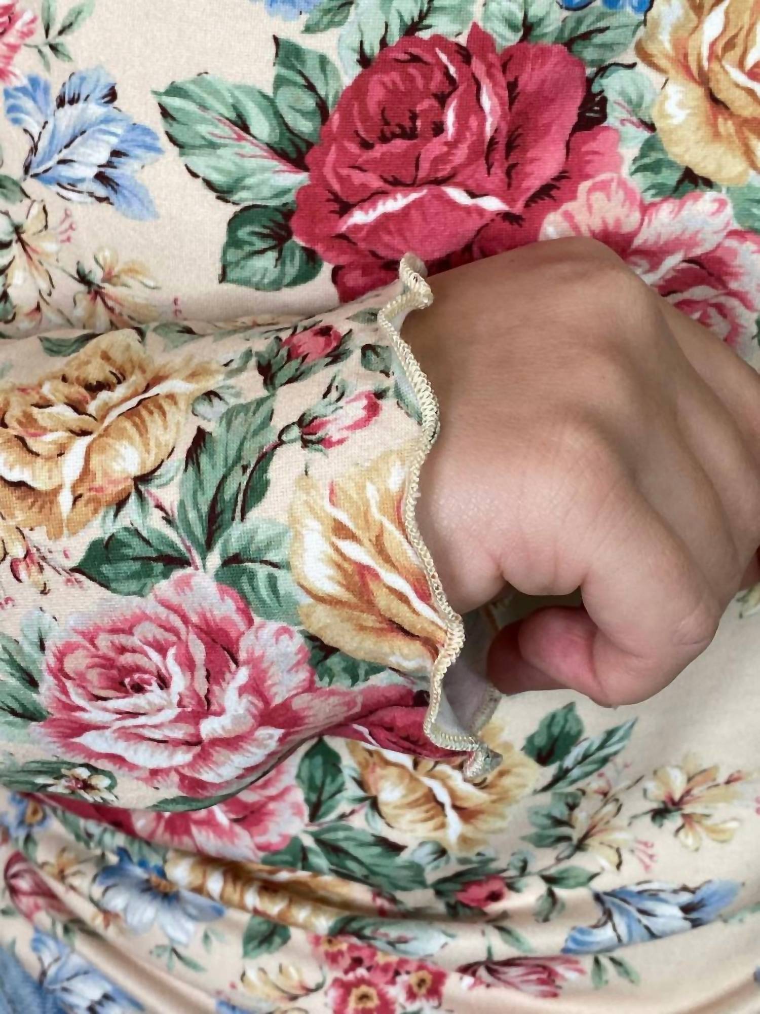 Haptics - Mock Neck Floral Top