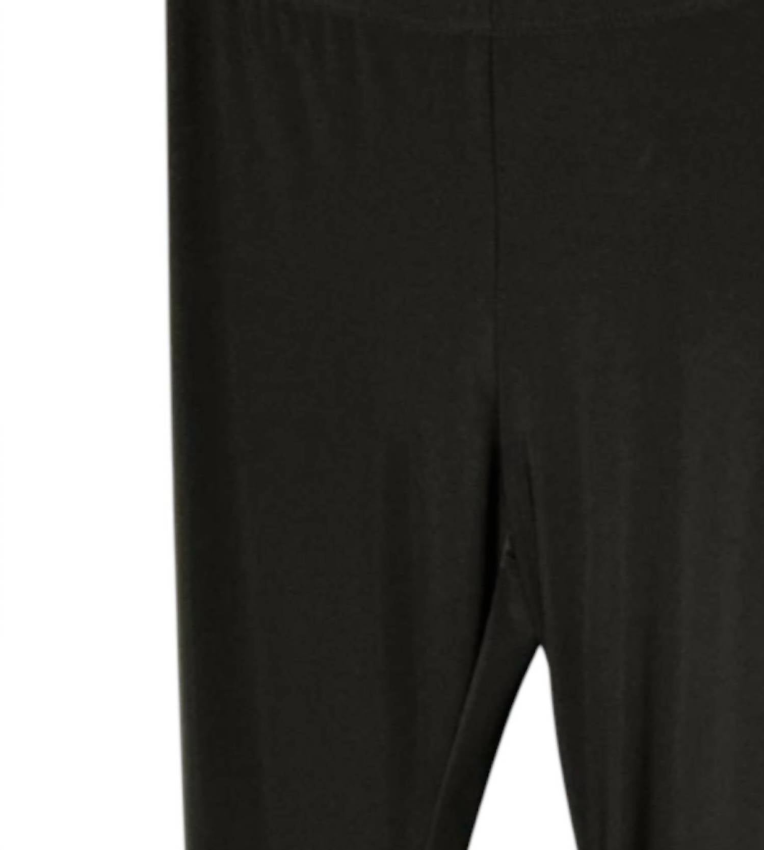 Frank Lyman Women's Slim Crop Pants in black - women's pants - detail view