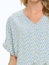 Meet Me In Santorini - Ikat Top