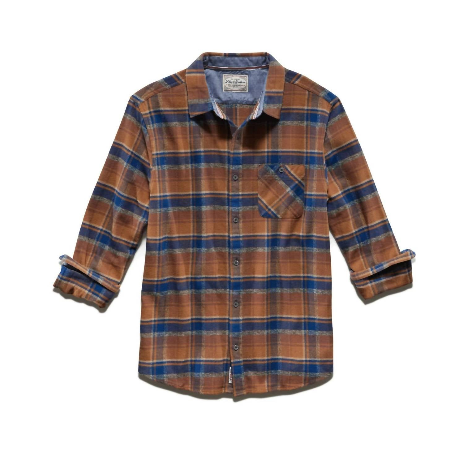 Flags & Anthem - Ironwood Long Sleeve Heather Flannel Shirt