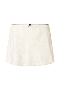 NIA Tiny Dolphin Hem Skort in ecru - women's shorts - view 4