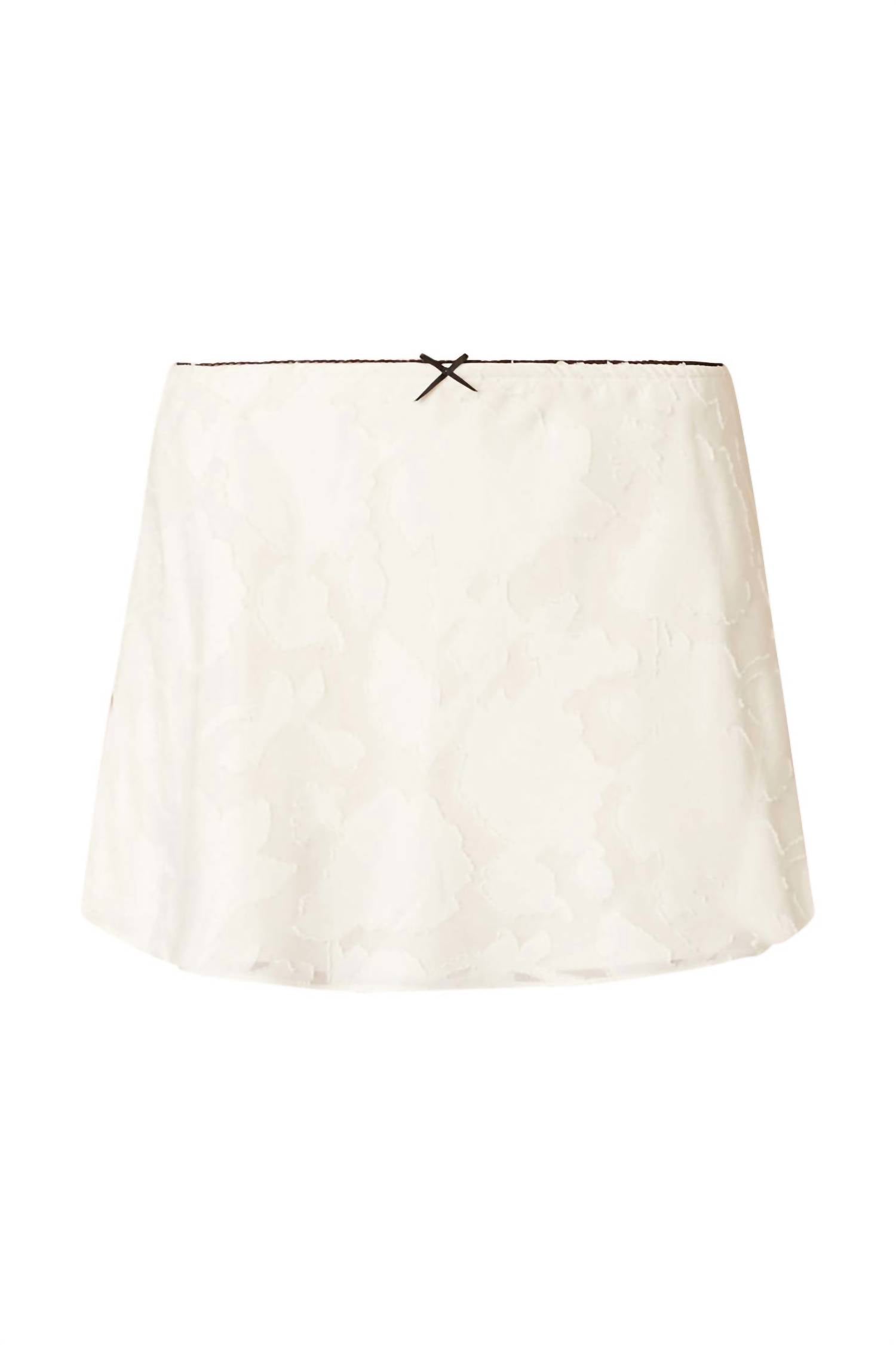 NIA Tiny Dolphin Hem Skort in ecru - women's shorts - view 4