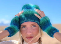Rose Carmine Lurex Trim Hat in canard - women's hat - detail view