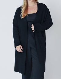 Dex - Longline Open Cardigan - Plus