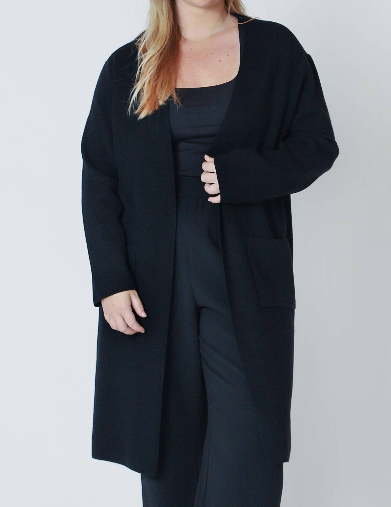 Dex - Longline Open Cardigan - Plus