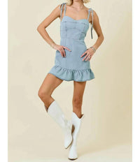 Day + Moon - For Keeps Denim Mini Dress
