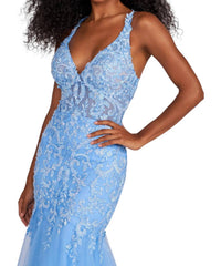 Ellie Wilde - Beaded And Embroidered Gown
