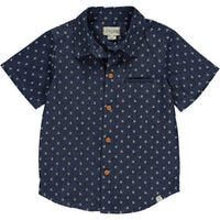 Me & Henry - Boy's Chambray Button Up Shirt With Anchors
