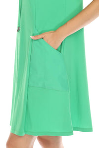 Joseph Ribkoff - Cowl Neck Short Sleeve T-shirt Dress