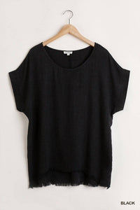 Umgee - Frayed Hem Top