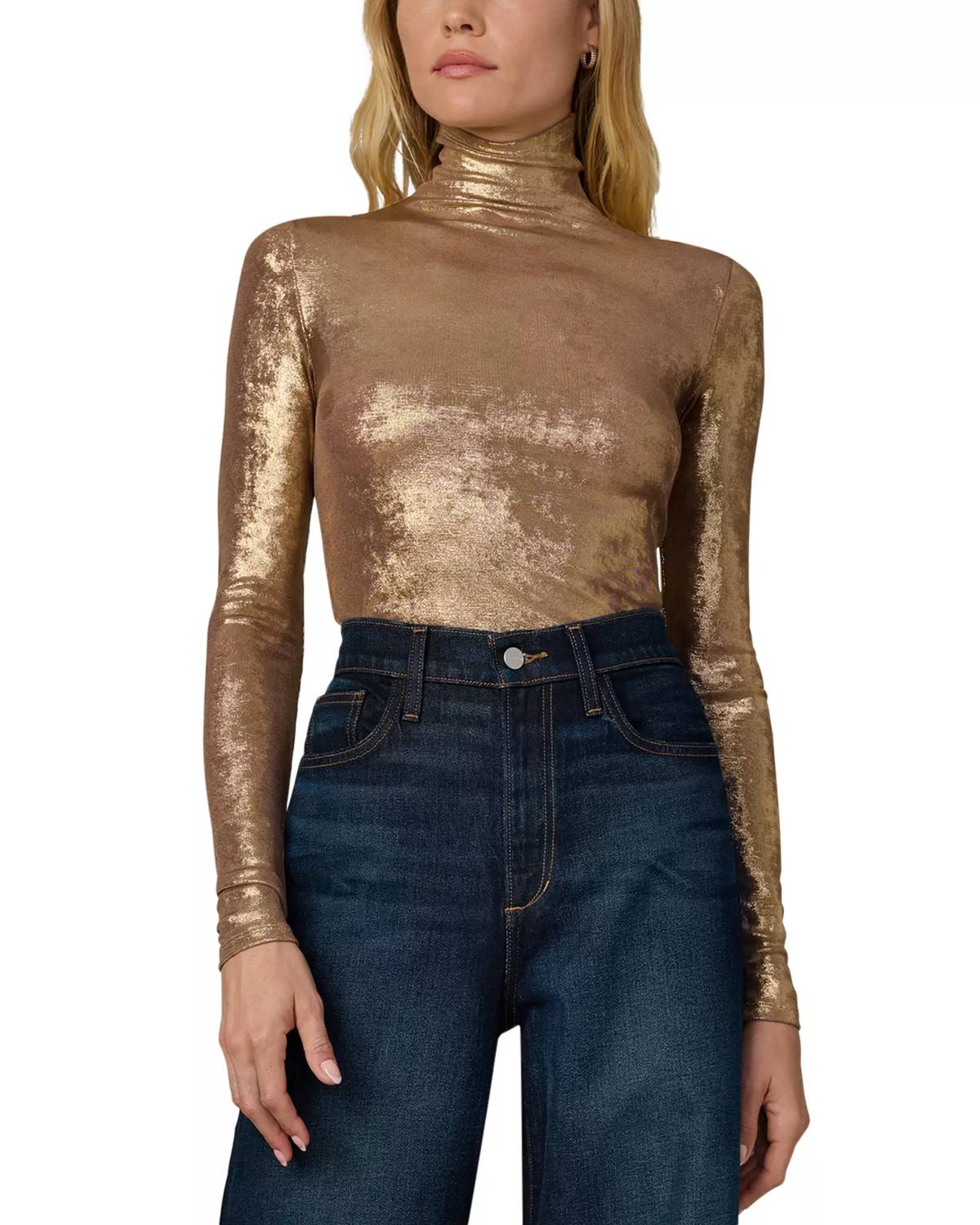 Joe'S Jeans - Tony Metallic Long Sleeve Top