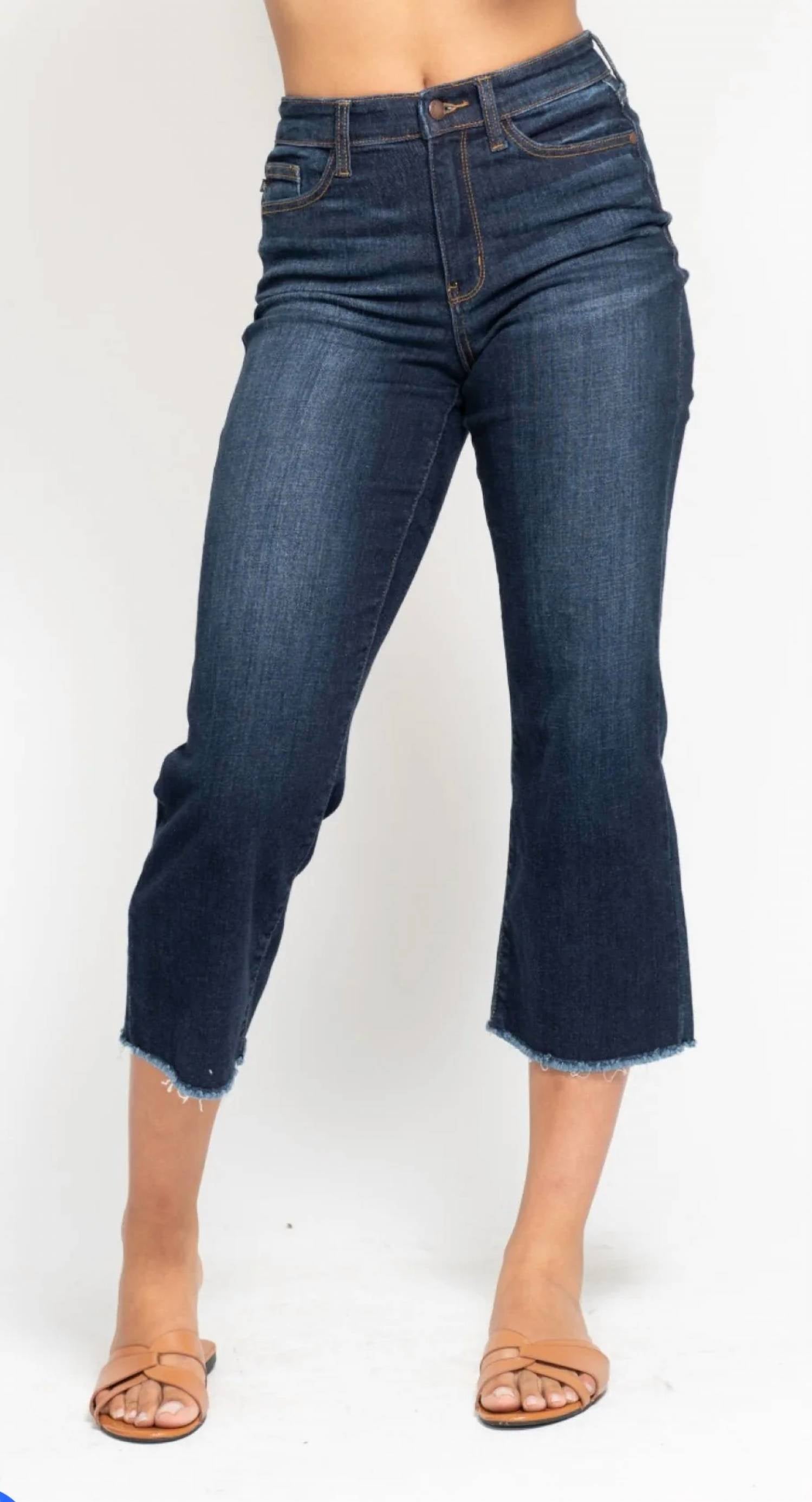 Judy Blue - High Waist Cropped Wide Leg Jeans