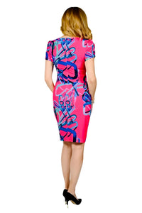 Frank Lyman - Bold Print Short Sleeve Mini Dress