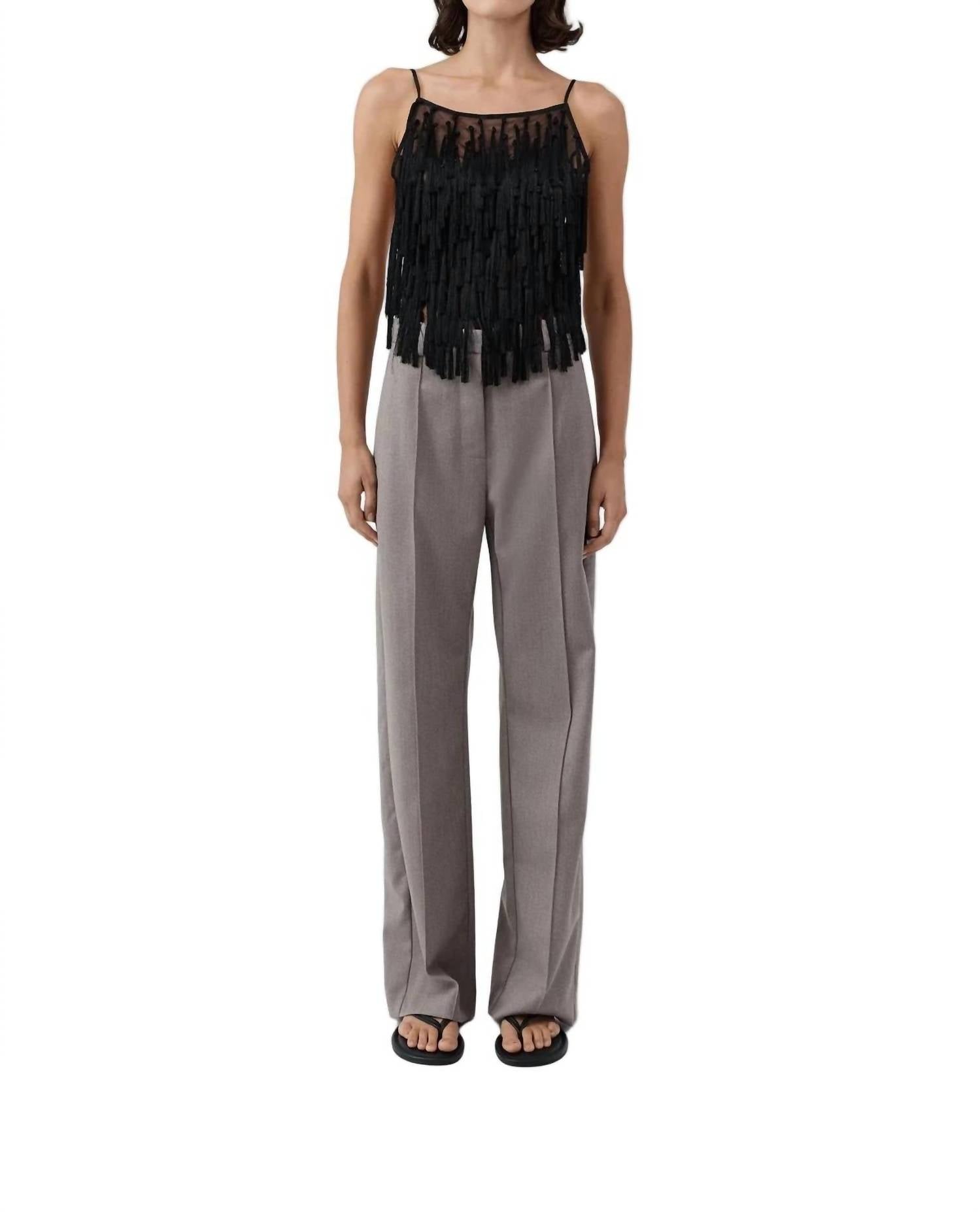 St. Agni Women's Oupa Pintuck Pants in doe - women's pants - view 5