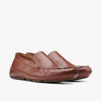 Clarks - Men's Markman Plain Tan Leather Moccasin