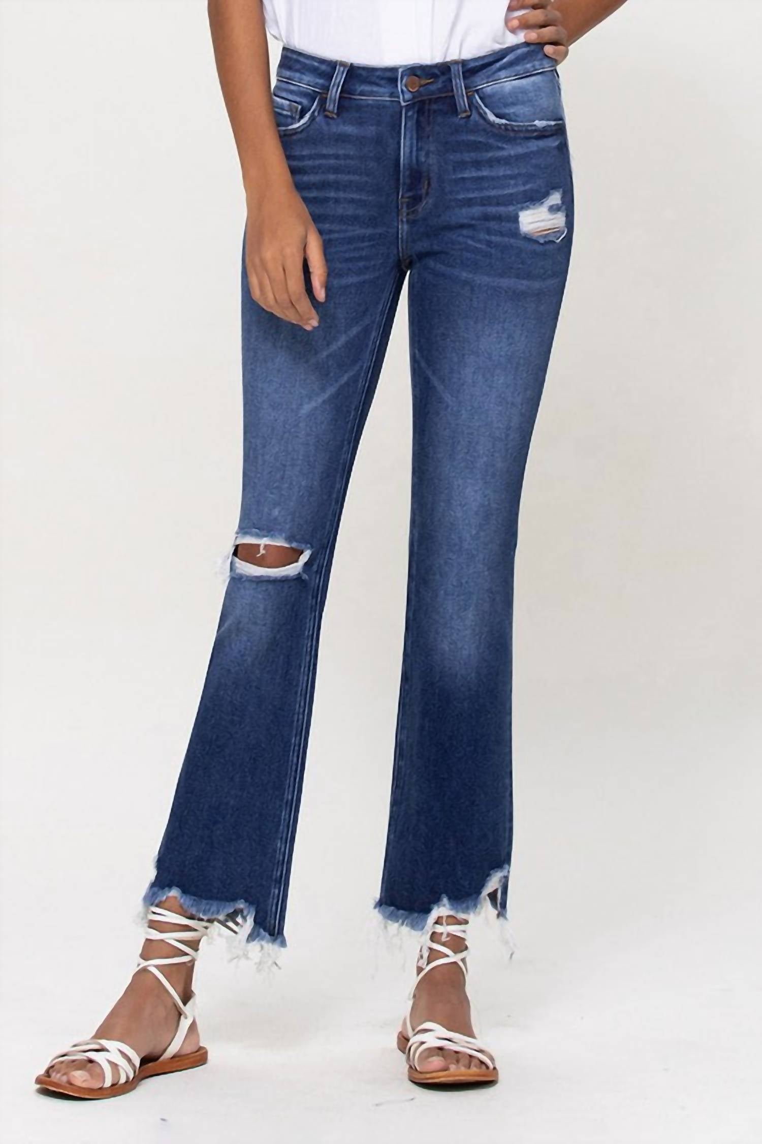 Flying Monkey - Sasha Mid Rise Ankle Flare Jeans
