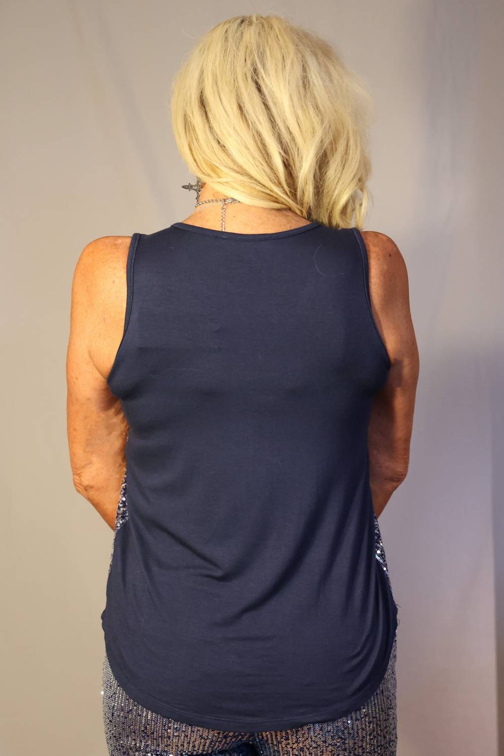 Way - Ombre Sequin Scoop Neck Tank