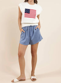 Sadie & Sage - American Dream Flag Sweater