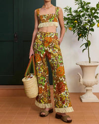 Alemais - Lana Floral Print Crop Top