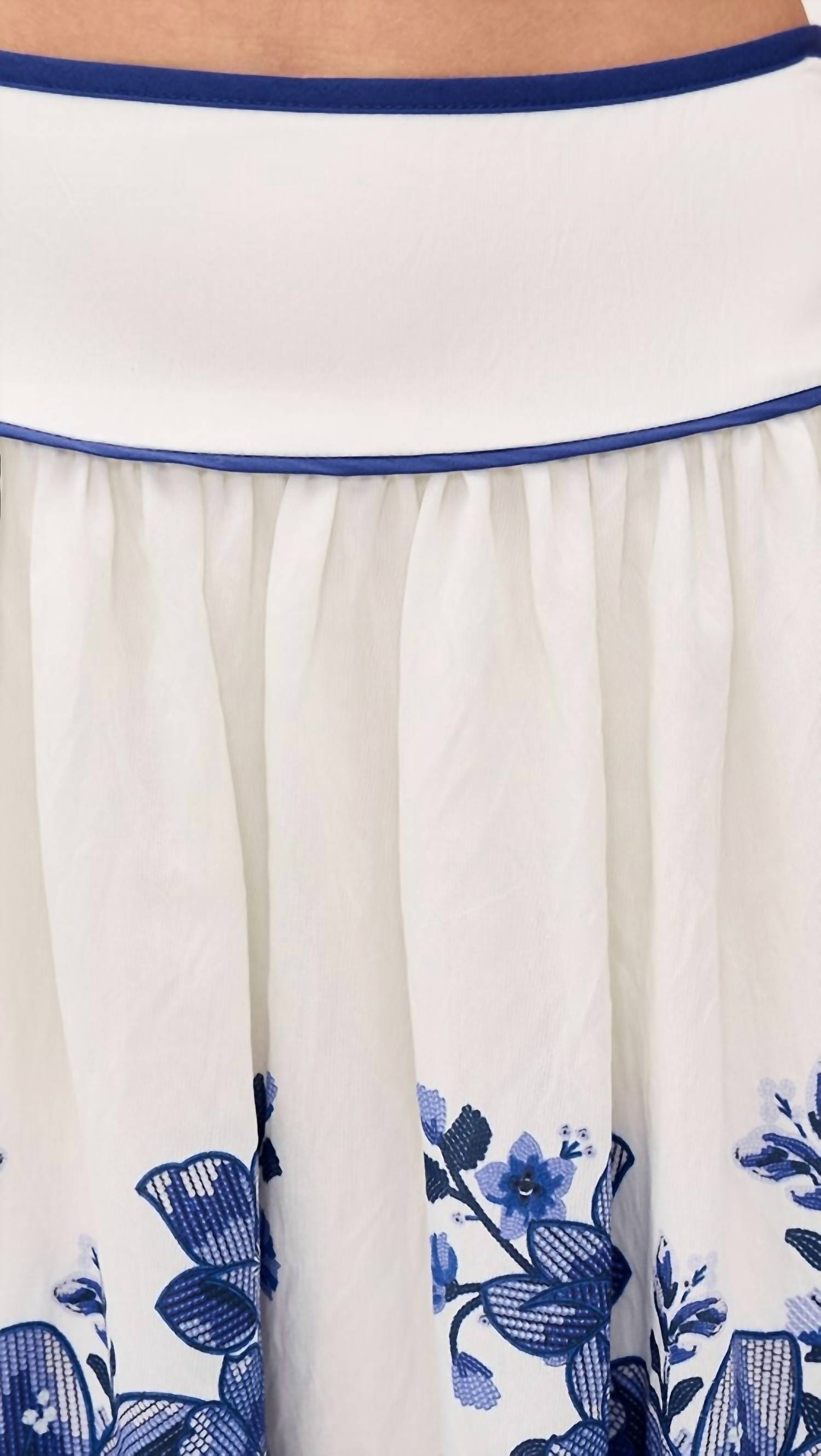Moon River - Susie Floral Detail Midi Skirt