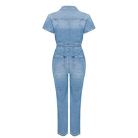 Good American - Fit For Success Short-sleeve Button-up Jumpsuit