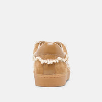 Dolce Vita Women's Notice Lace Sneaker in brown suede - women's sneaker - alternate view