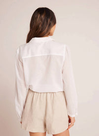 Bella Dahl - Pintuck Crop Button Down Shirt