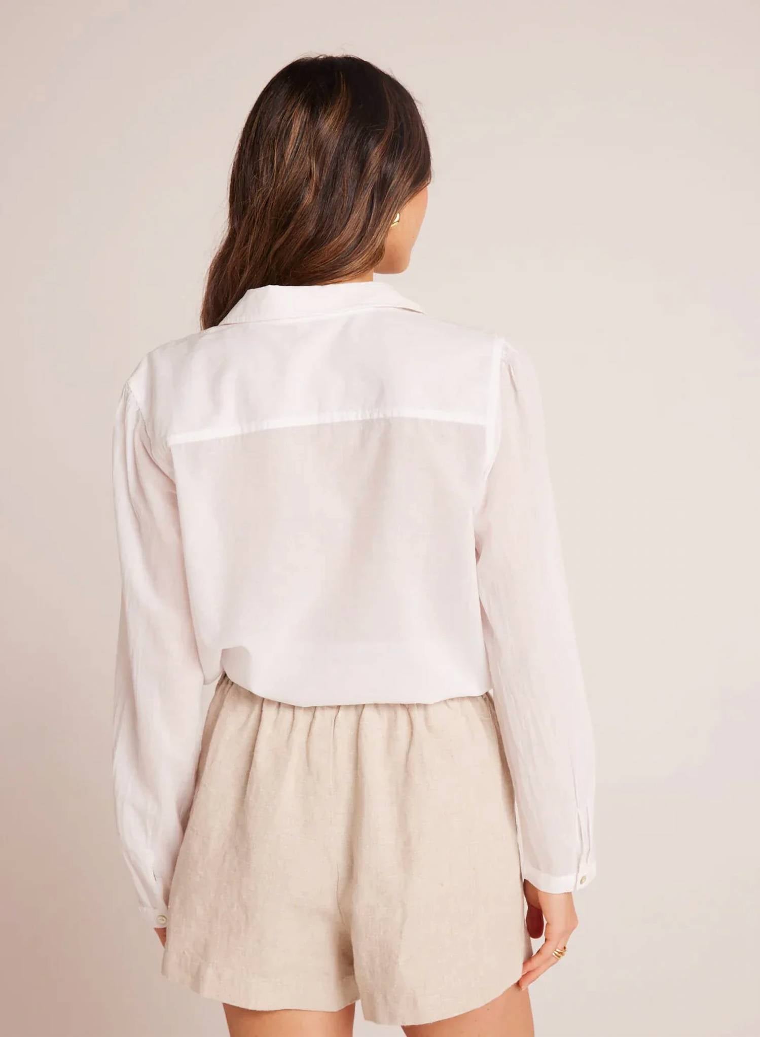 Bella Dahl - Pintuck Crop Button Down Shirt