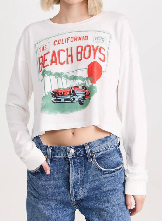 Daydreamer - Beach Boys License Plate Crop Top