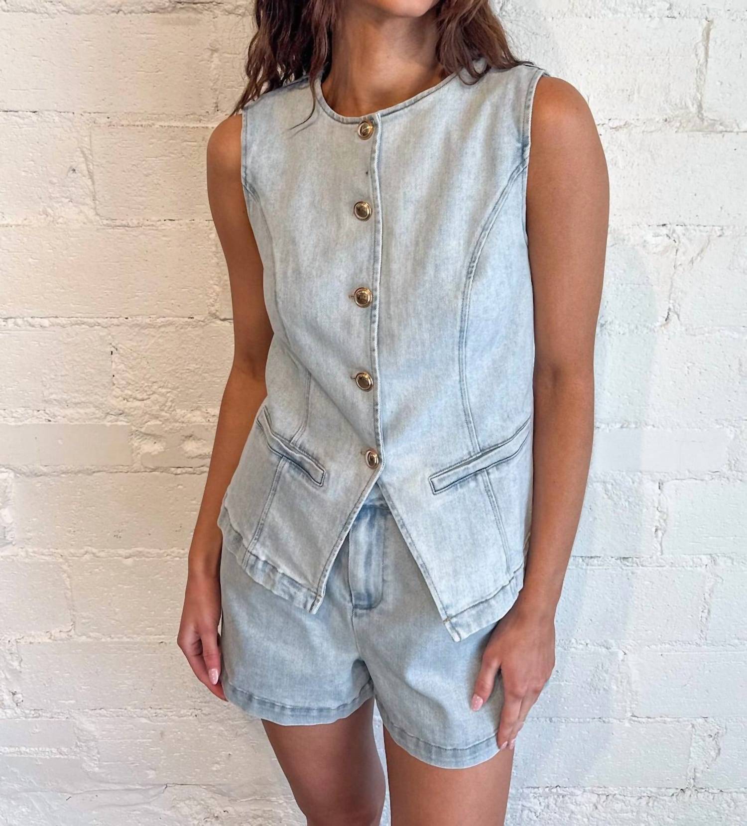 Adeline - Vintage Button Vest