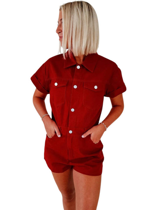 Tcec - Washed Denim Romper