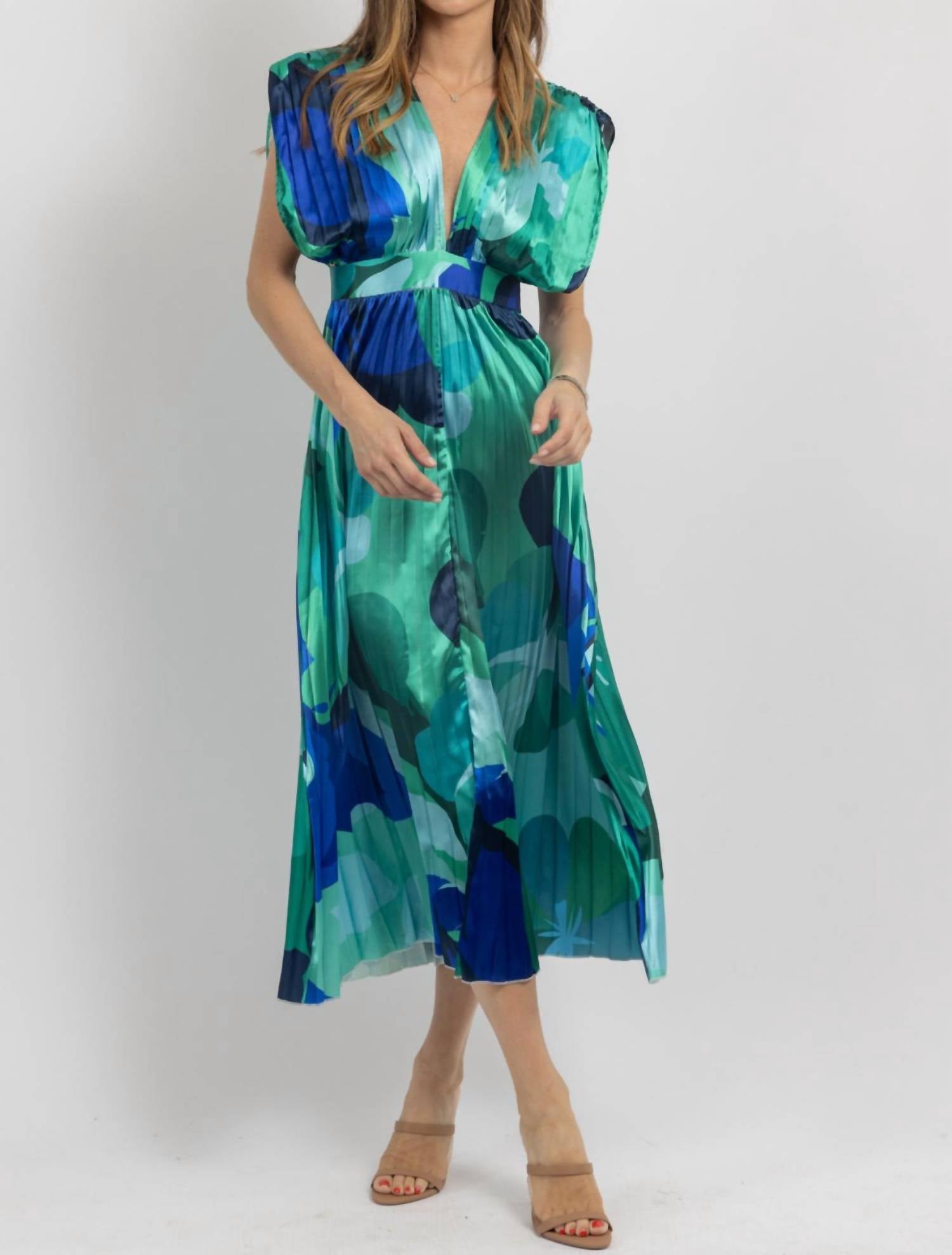 Miss Sparkling - Statement Shoulder Dress