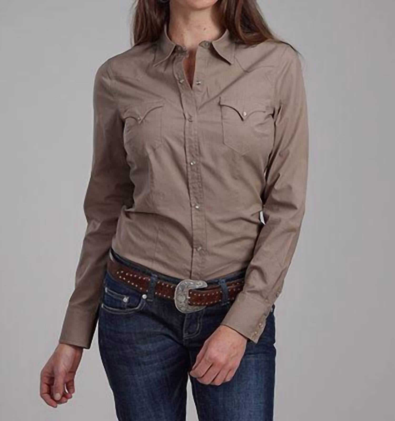 Roper - Women's Long Sleeve Snap Top
