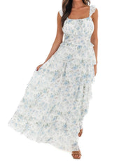 In February - Quiet Detail Floral Maxi Dress