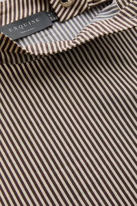 EXQUISE High Neck Cotton Blouse in brown - women's blouse - view 5