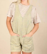 Very J - Washed Denim Casual Romper