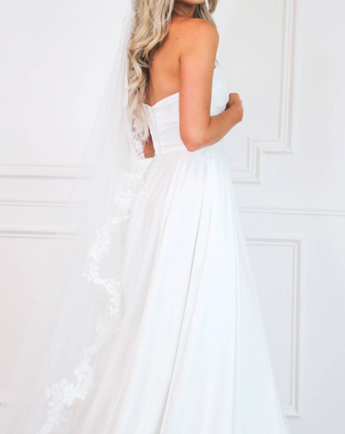 Cinderella Divine - Caught In A Fairytale Strapless Slit Wedding Dress