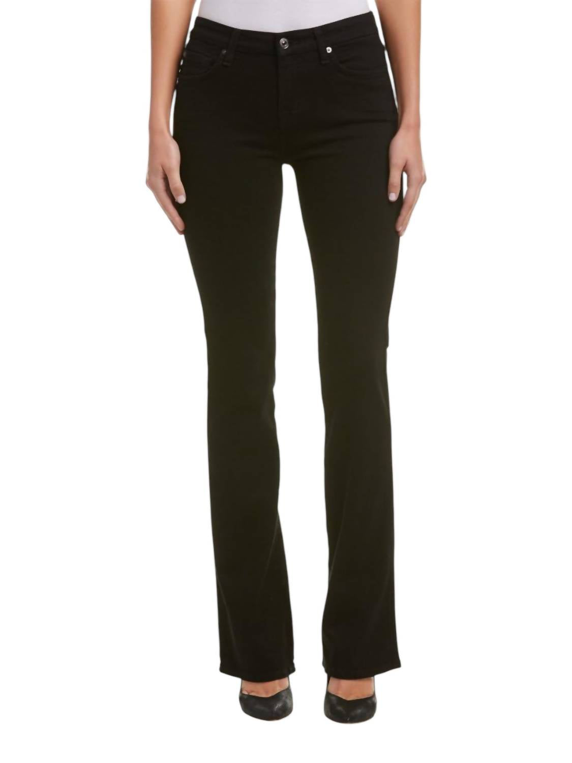 7 For All Mankind Women's Kimmie Bootcut Jeans in black - women's jeans