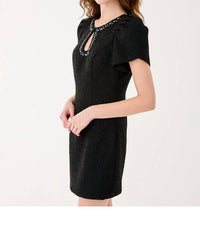 Lilly Pulitzer Emmylou Boucle Dress in noir chic chick boucle - women's dress - alternate view