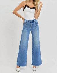 Risen - Amanda Mid Rise Wide Leg Jean