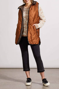 Tribal - Reversible Hooded Puffer Vest