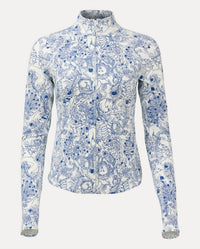 Lilly Pulitzer BARBADOS UPF 50+ ZIP-UP JACKET in starlight navy - women's jacket - view 5