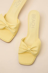Matisse - Women's Pompano Bow Kitten Heel Slide Sandals