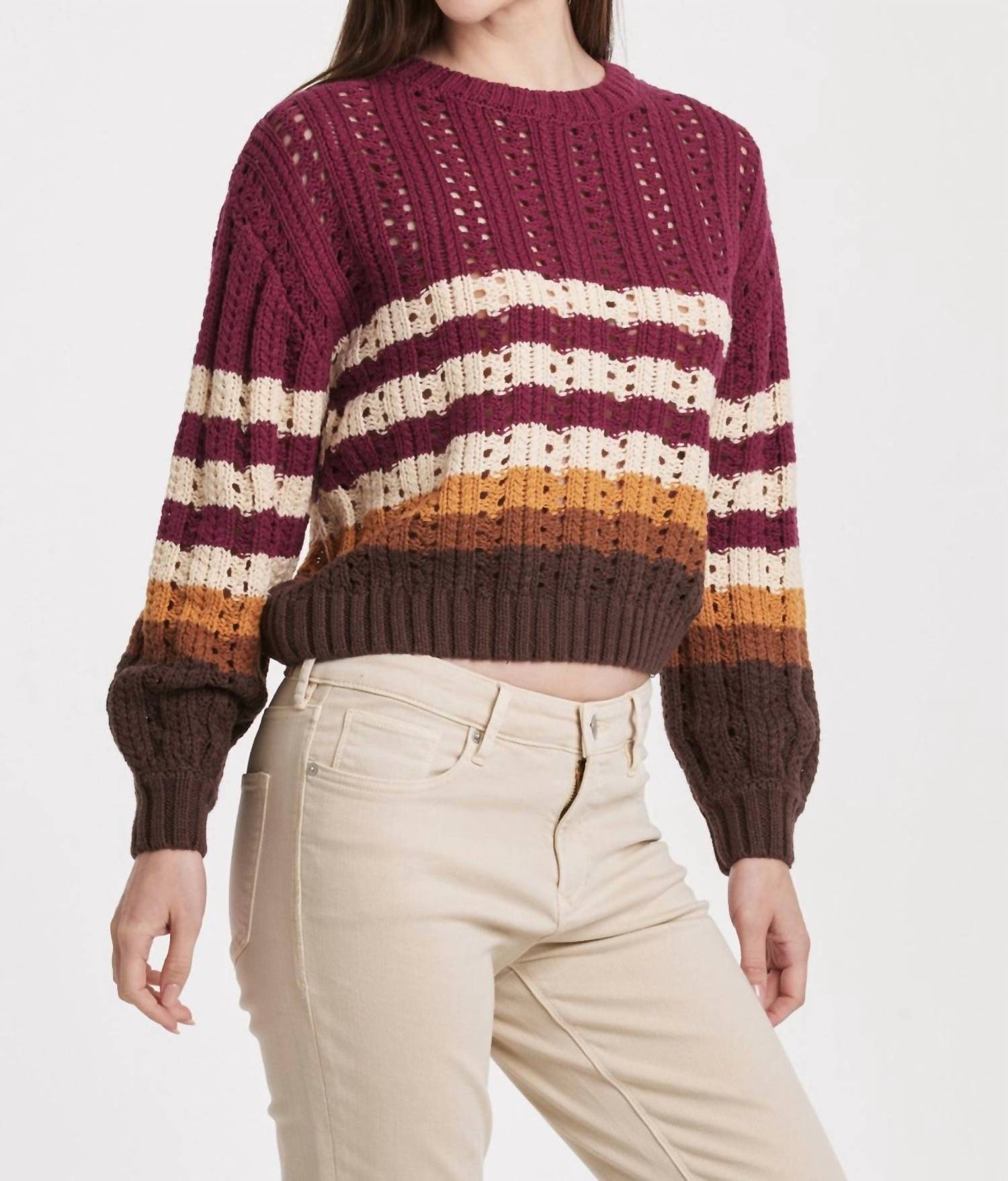 Another Love - Ginger Stripe Sweater