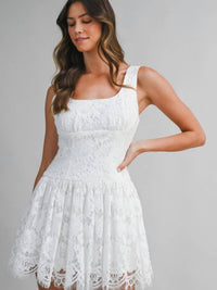 Mable - Island Bachelorette Lace Mini Dress