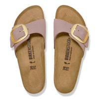 BIRKENSTOCK Women's Madrid Big Buckle Sandal in faded purple - women's sandal - detail view